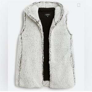 CoffeeShop Hooded Sherpa Vest - S